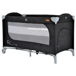 Cangaroo Skyglow 2 Black Campingbed Incl. Bodemverhoger