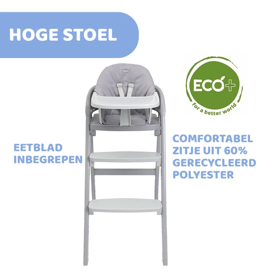 Chicco Crescendo Up Turin Grey Meegroei Kinderstoel 4087046430000 - Afbeelding 9