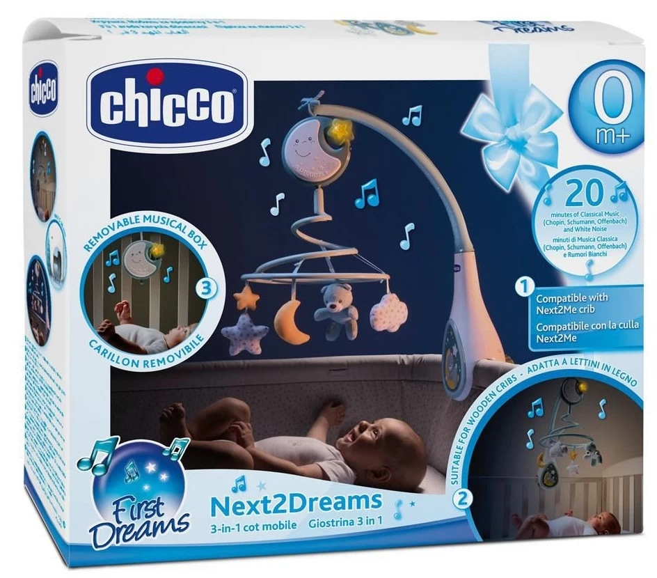 Chicco Next2Me Dreams Blue Muziekmobiel C07627.20 - Afbeelding 6