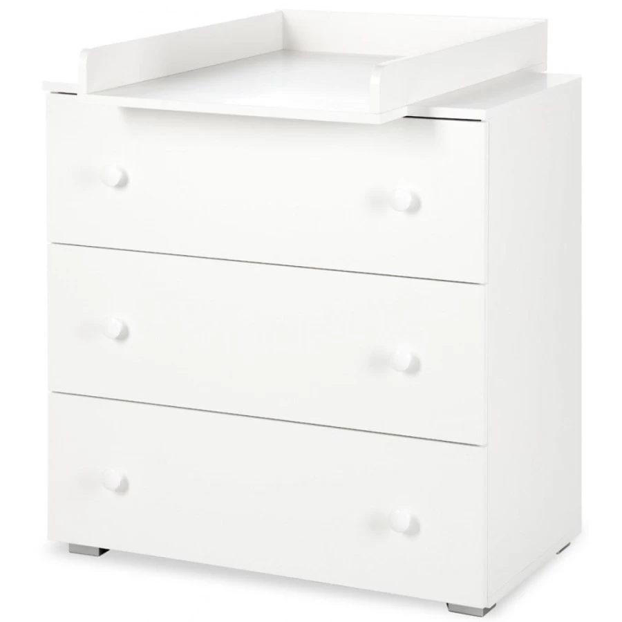 Babykamer Teuntje Wit: Ledikant, Commode En Kast - Afbeelding 3