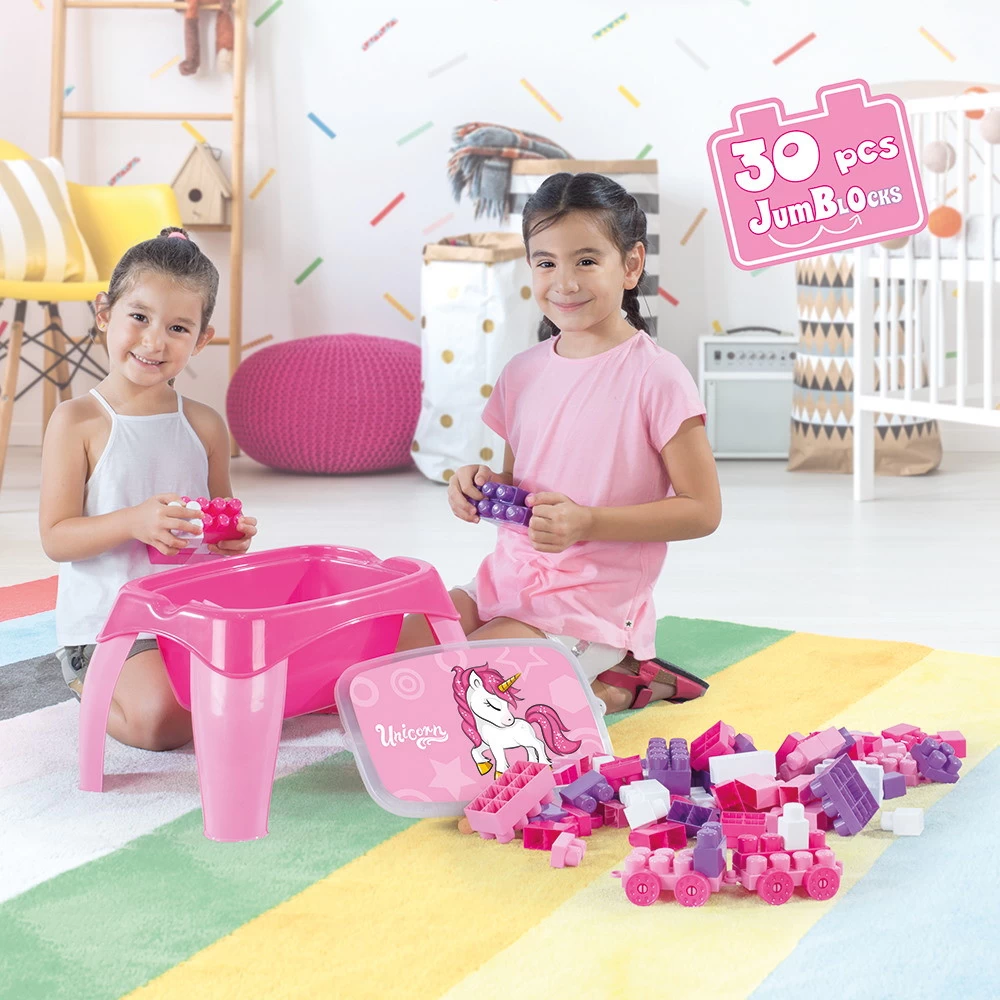 Dolu Unicorn Activiteiten Tafel Incl. 30 Blokken 2598 - Afbeelding 2