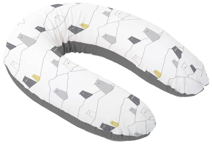 Doomoo Buddy Bear Grey Voedingskussen B04