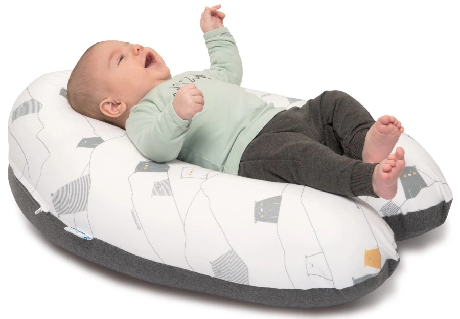 Doomoo Buddy Bear Grey Voedingskussen B04 - Afbeelding 2