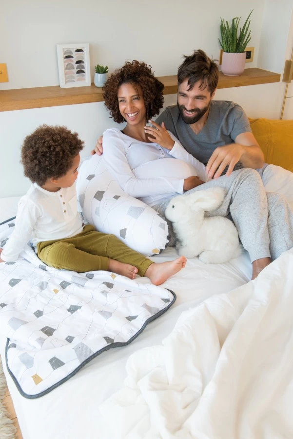 Doomoo Buddy Bear Grey Voedingskussen B04 - Afbeelding 3