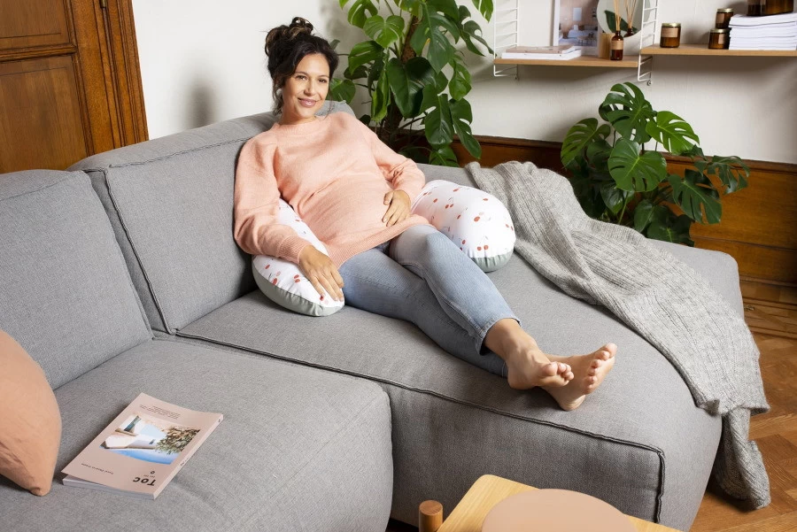 Doomoo Buddy Cherries Green Voedingskussen B27 - Afbeelding 2