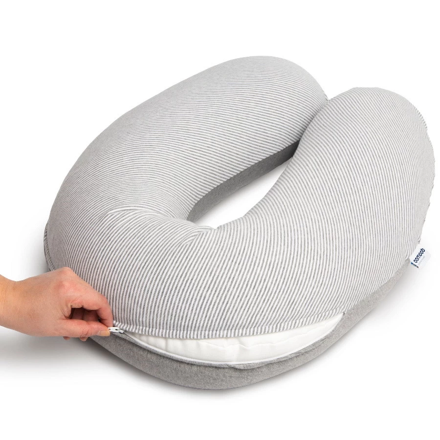 Doomoo Buddy Classic Light Grey Voedingskussenhoes BC B01 - Afbeelding 4