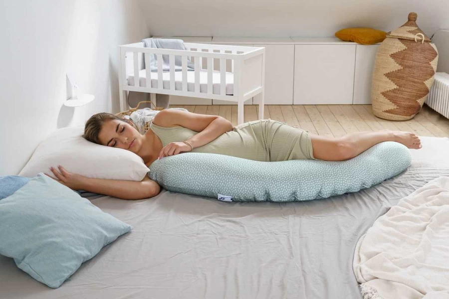 Doomoo Buddy Cloudy Kaki Voedingskussen B60 - Afbeelding 3