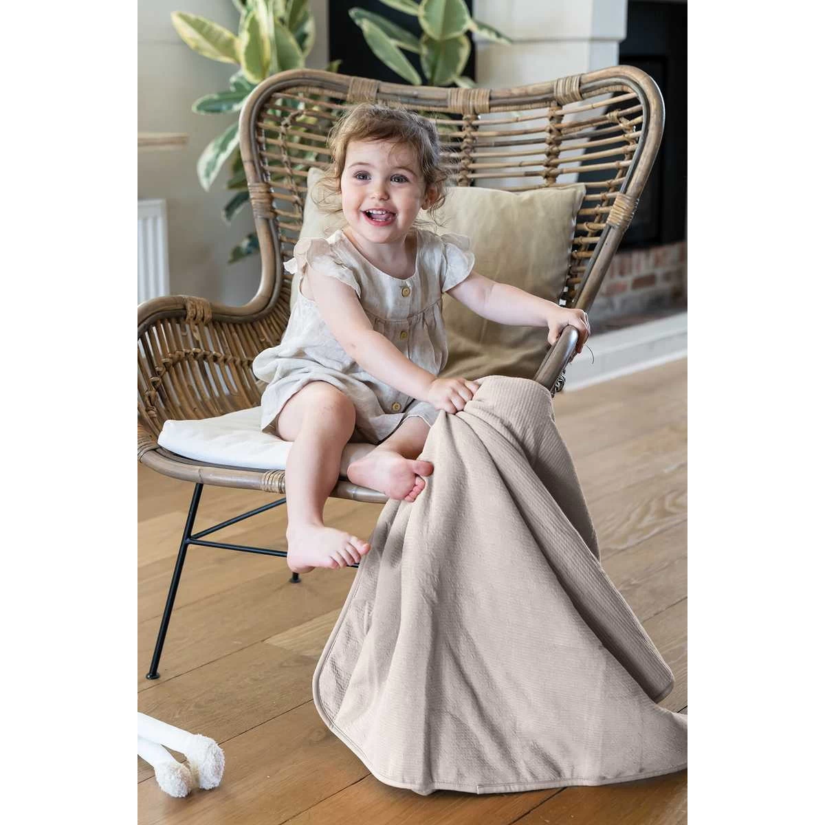 Doomoo Dream Tetra Jersey Sand 75 X 100 Cm Wiegdeken DS83 - Afbeelding 2