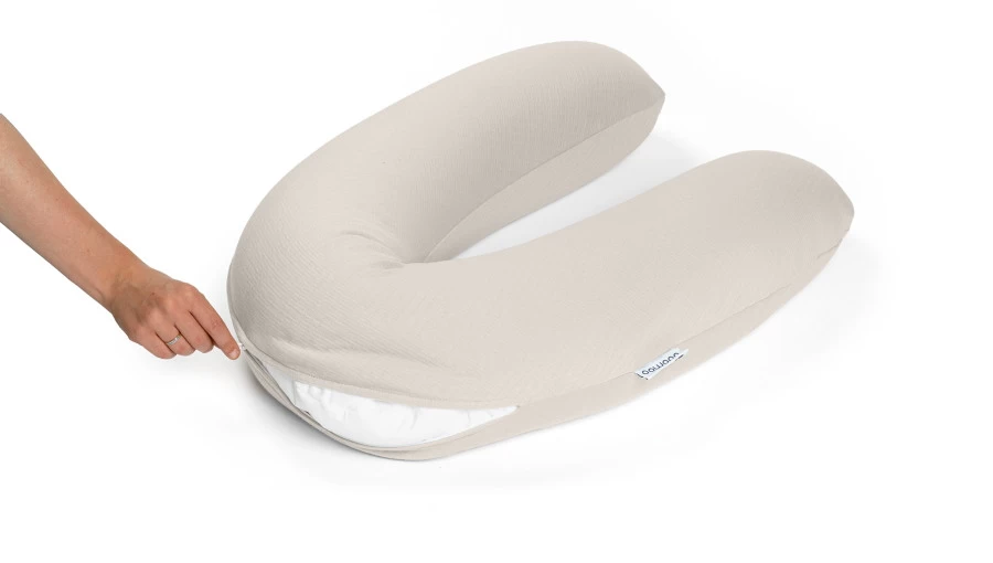 Doomoo Buddy Tetra Jersey Sand Voedingskussenhoes BC B83 - Afbeelding 2