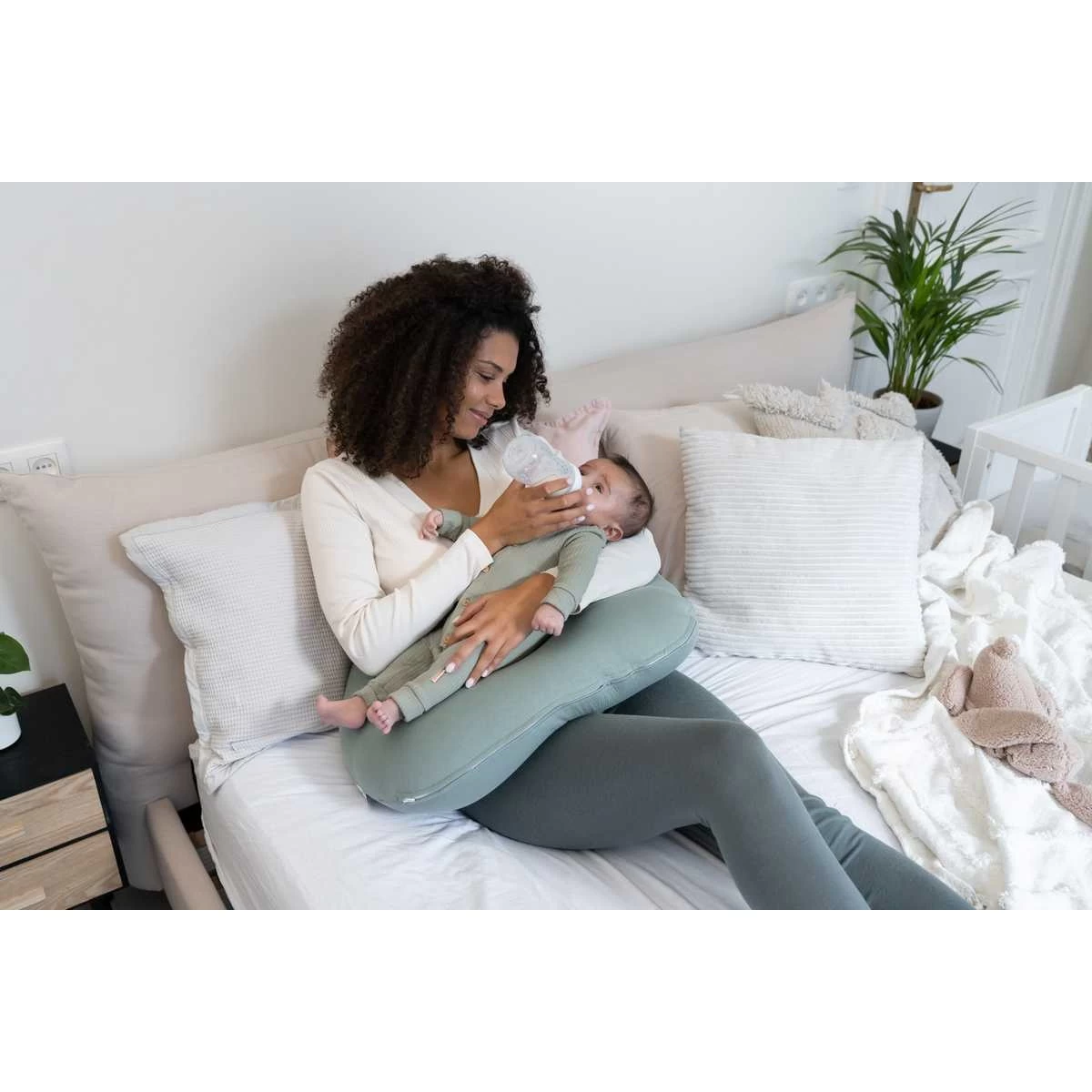 Doomoo Softy Tetra Jersey Green Voedingskussen S33 - Afbeelding 3