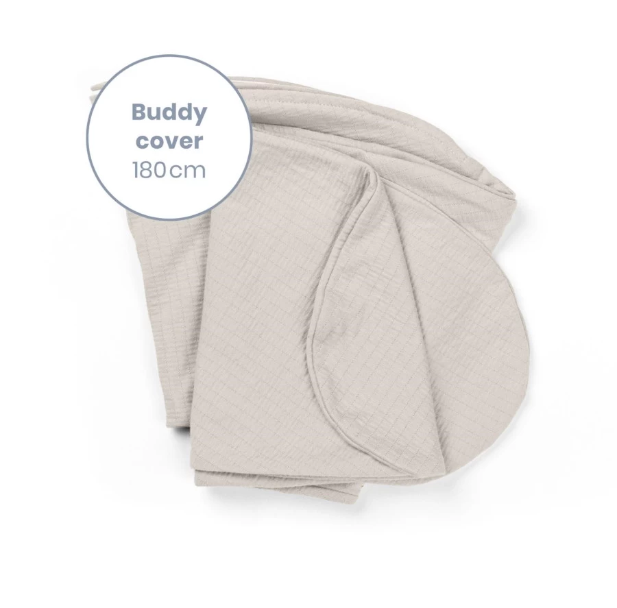 Doomoo Buddy Tetra Jersey Sand Voedingskussenhoes BC B83 - Afbeelding 3