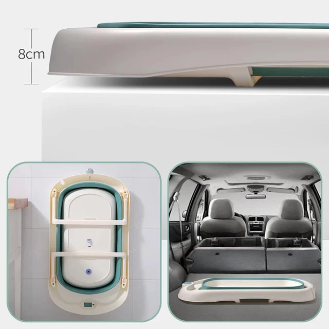 Eco Toys Blauw Opvouwbaar Badje CHW1004AB - Afbeelding 3