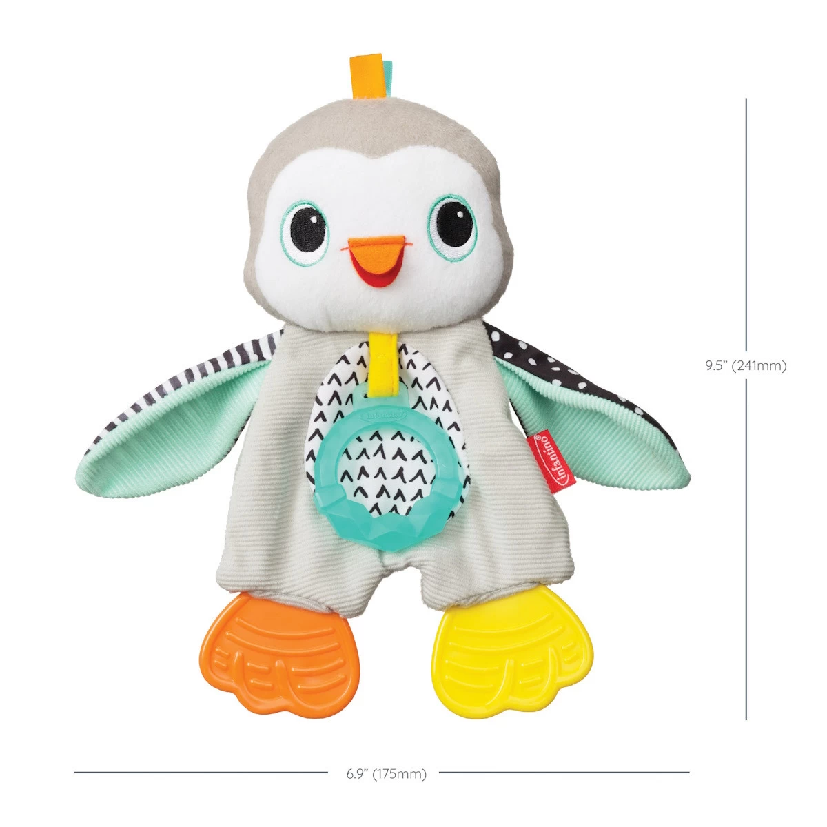 Infantino Cuddly Pinguin Bijtspeeltje BK-316329 - Afbeelding 8