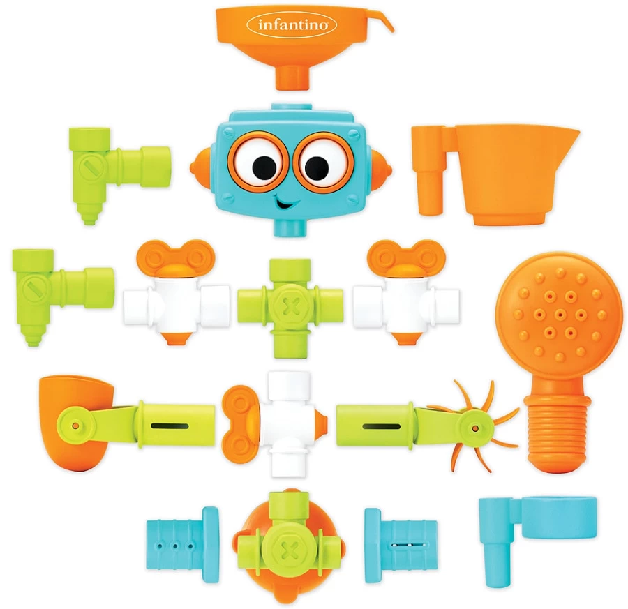 Infantino Plug & Play Plumber Set Sensory Waterspeelset BK-217025 - Afbeelding 2