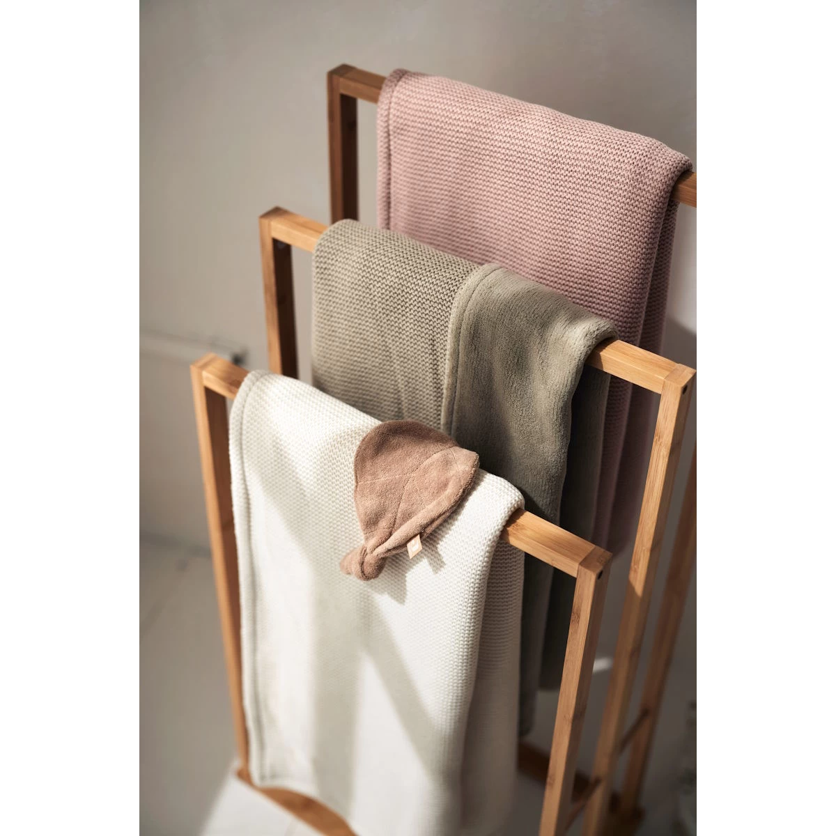 Jollein Basic Knit Olive Green / Fleece 100 X 150 Cm Ledikantdeken 517-522-67054 - Afbeelding 9