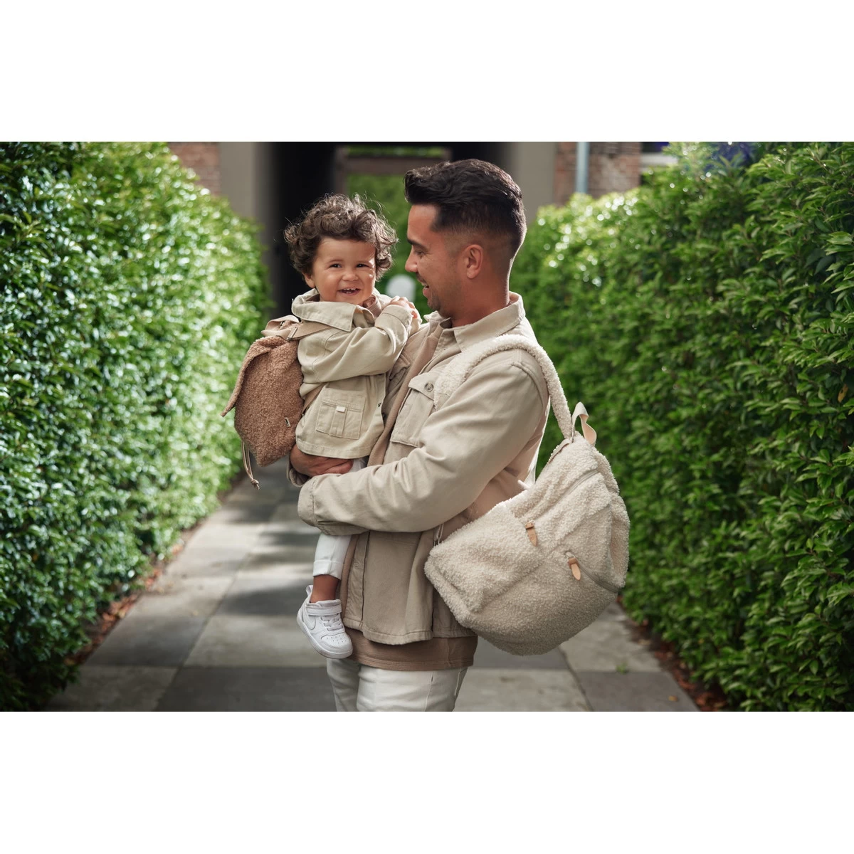 Jollein Boucle Biscuit Rugtasje 057-591-66067 - Afbeelding 7