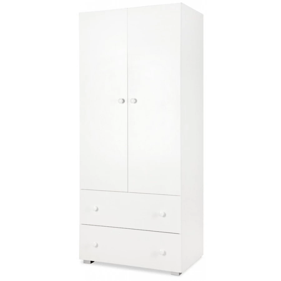 Babykamer Teuntje Wit: Ledikant, Commode En Kast - Afbeelding 4