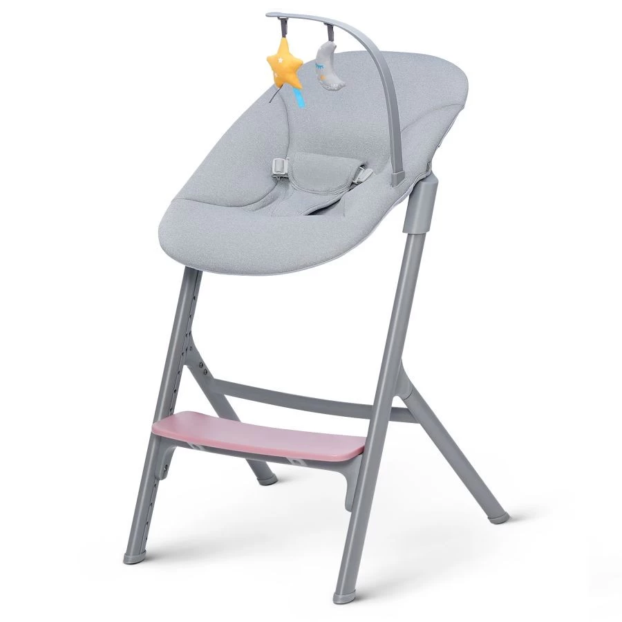 Kinderkraft Livy Aster Pink 4-in-1 Meegroeistoel Incl. Calmee Wipstoeltje KHLICA00PNK0000 - Afbeelding 3