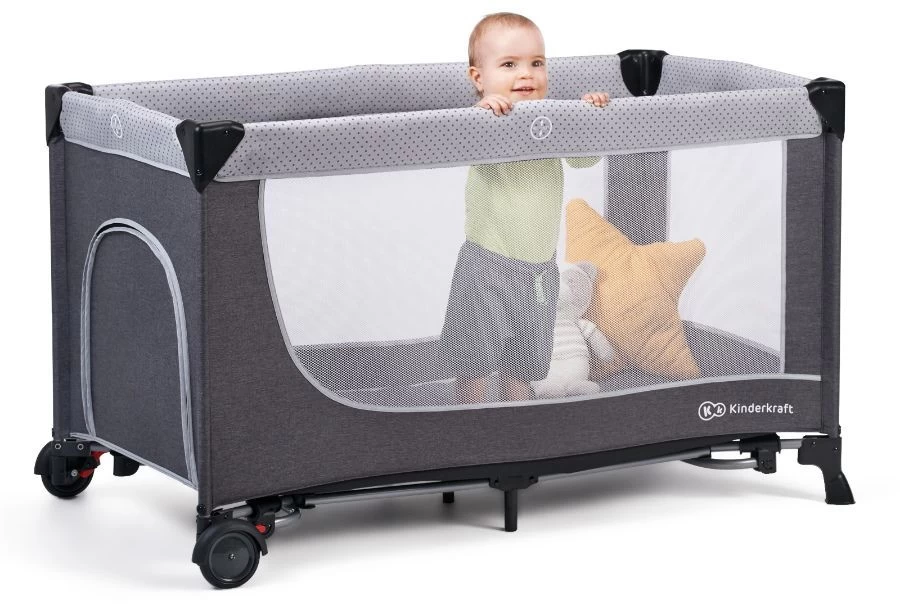 Kinderkraft Leody Grey Campingbed Met Accessoires KCLEOD00GRY00AC - Afbeelding 8