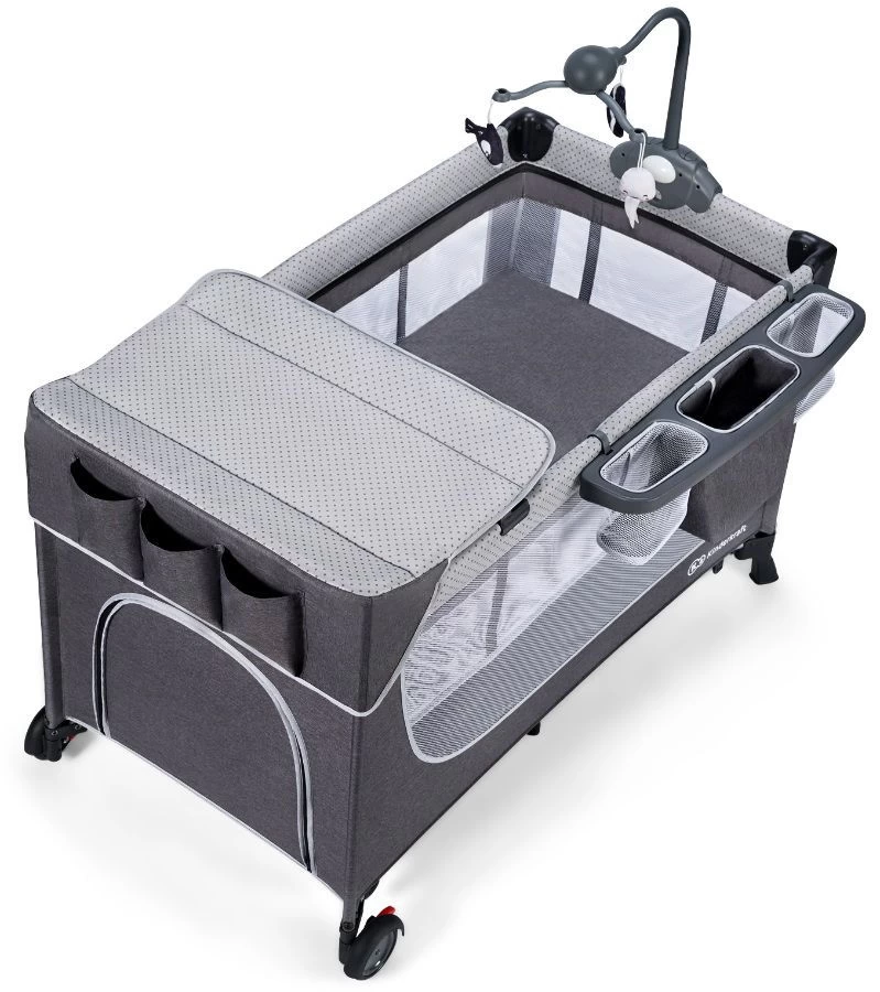 Kinderkraft Leody Grey Campingbed Met Accessoires KCLEOD00GRY00AC