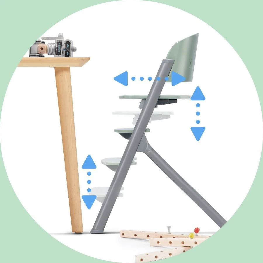 Kinderkraft Livy Olive Green 4-in-1 Meegroeistoel KHLIVY00GRE0000 - Afbeelding 6