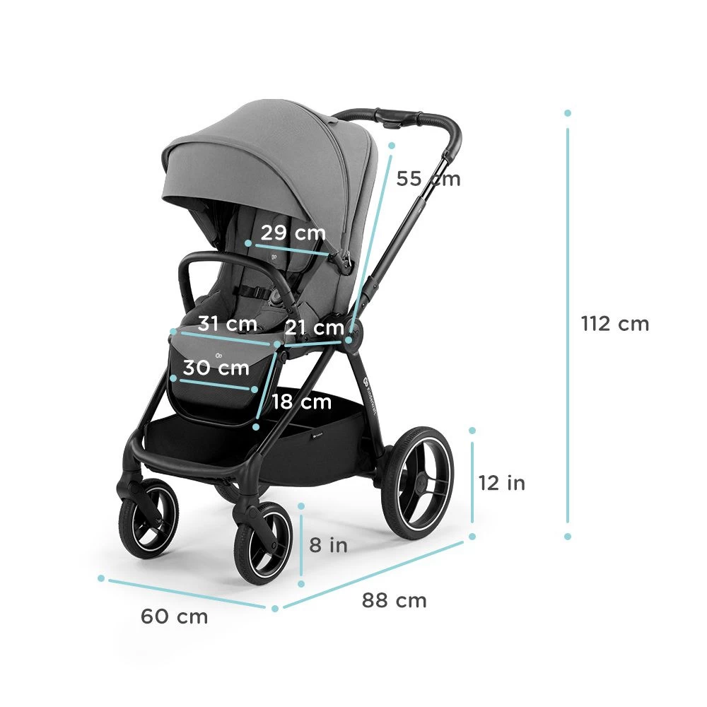 Kinderkraft Nea Midnight Black 2-in-1 Kinderwagen KSNEA000BLK2000 - Afbeelding 15
