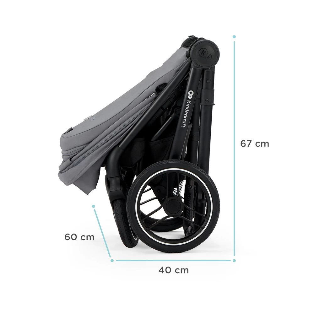 Kinderkraft Nea Midnight Black 2-in-1 Kinderwagen KSNEA000BLK2000 - Afbeelding 13