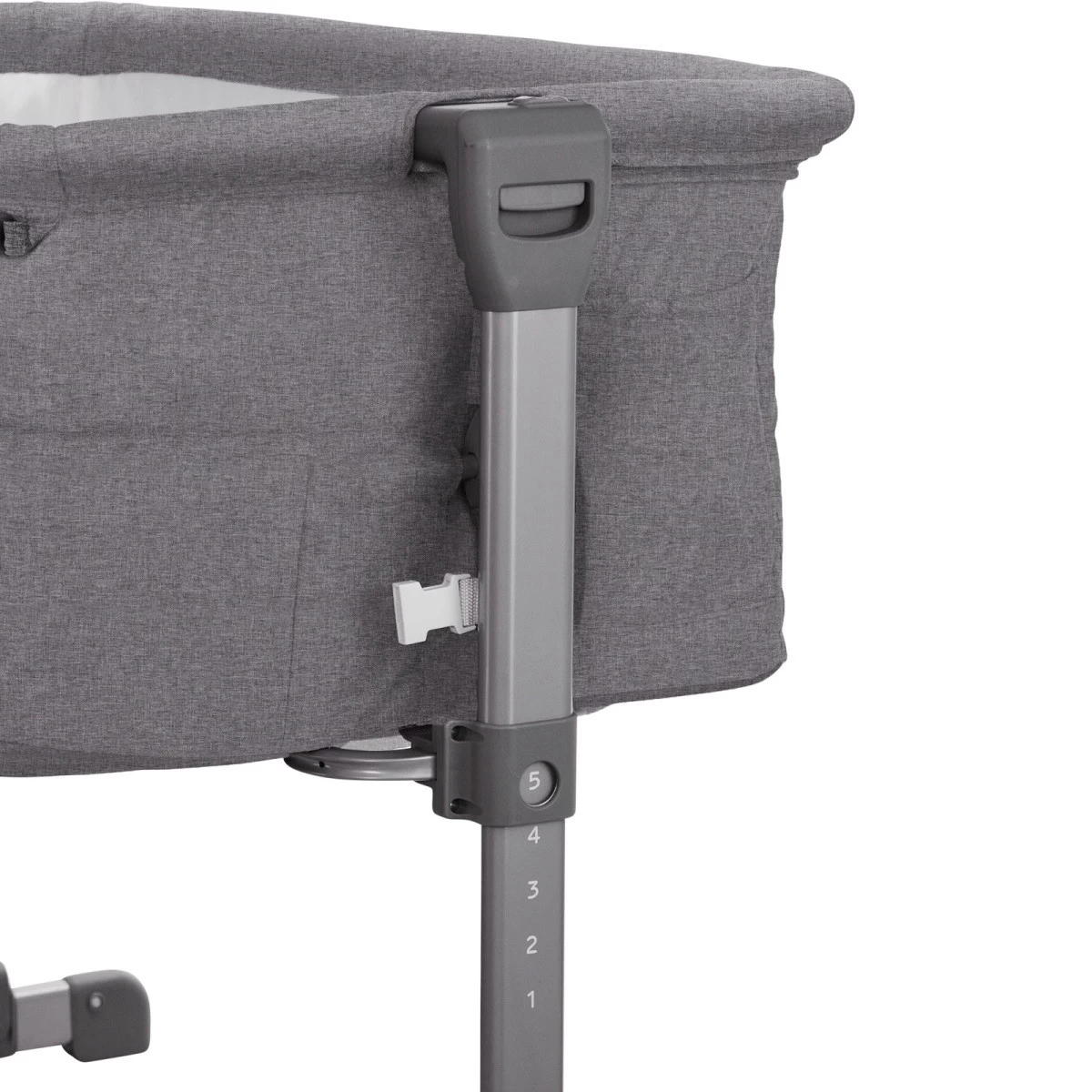 Kinderkraft Neste Up Grey Light Melange Wieg Aan Bed KKLNESTGRY000N - Afbeelding 8