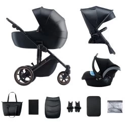 Kinderkraft Prime 2 Venezian Black 3-in-1 Kinderwagen Incl. Autostoel KSPRIM02BLK3000