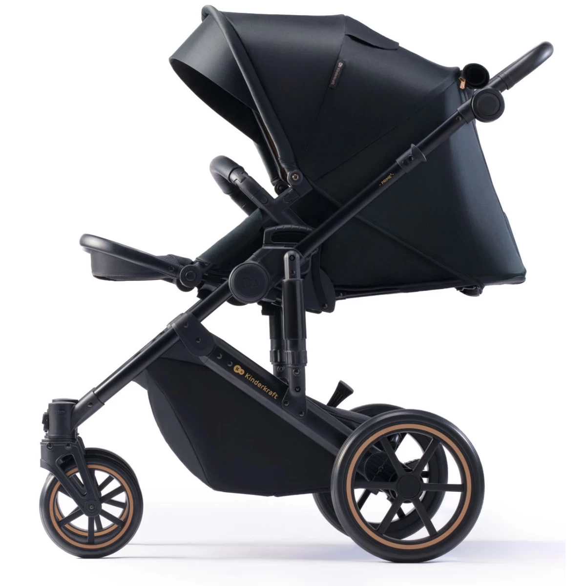 Kinderkraft Prime 2 Venezian Black 3-in-1 Kinderwagen Incl. Autostoel KSPRIM02BLK3000 - Afbeelding 4