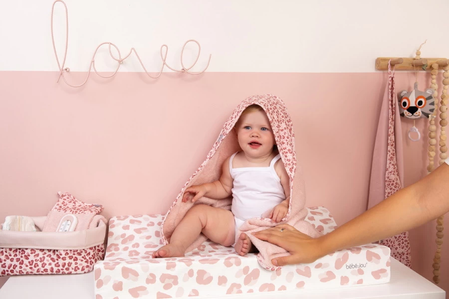 Bébé-jou Bebe-Jou Leopard Pink 3 Stuks Hydrofiele Doeken 3051123 - Afbeelding 4