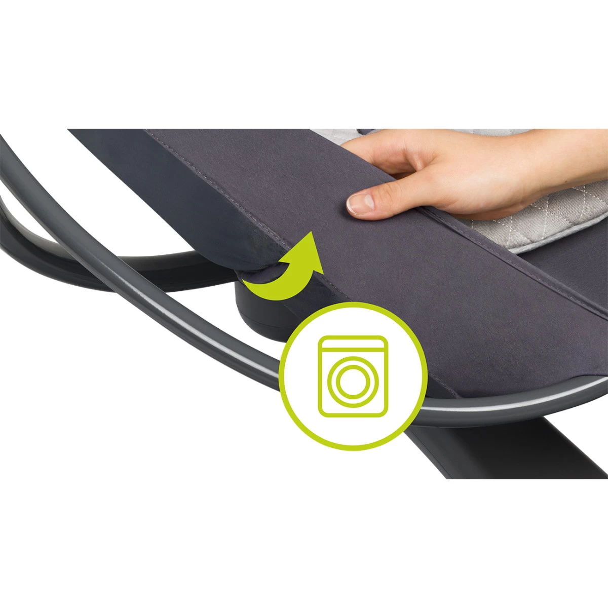 Lionelo Rina Concrete Grey Babyschommel LO-RINA - Afbeelding 11