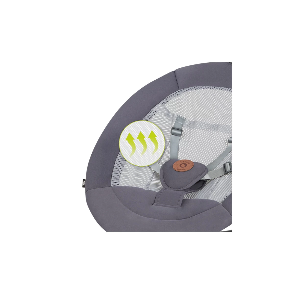 Lionelo Rina Concrete Grey Babyschommel LO-RINA - Afbeelding 8