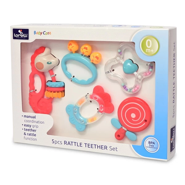 Lorelli 5 Stuks Rammelaar En Bijtring Set 1021075-0000 - Afbeelding 2
