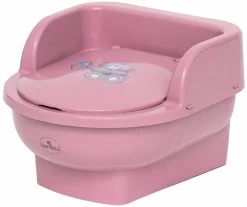 Lorelli Chamber Pot Throne Bear Dark Pink Potje 1013045-0241