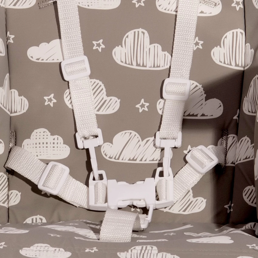 Lorelli Dulce Cool Grey Leather Kinderstoel 1010045-2325 - Afbeelding 4