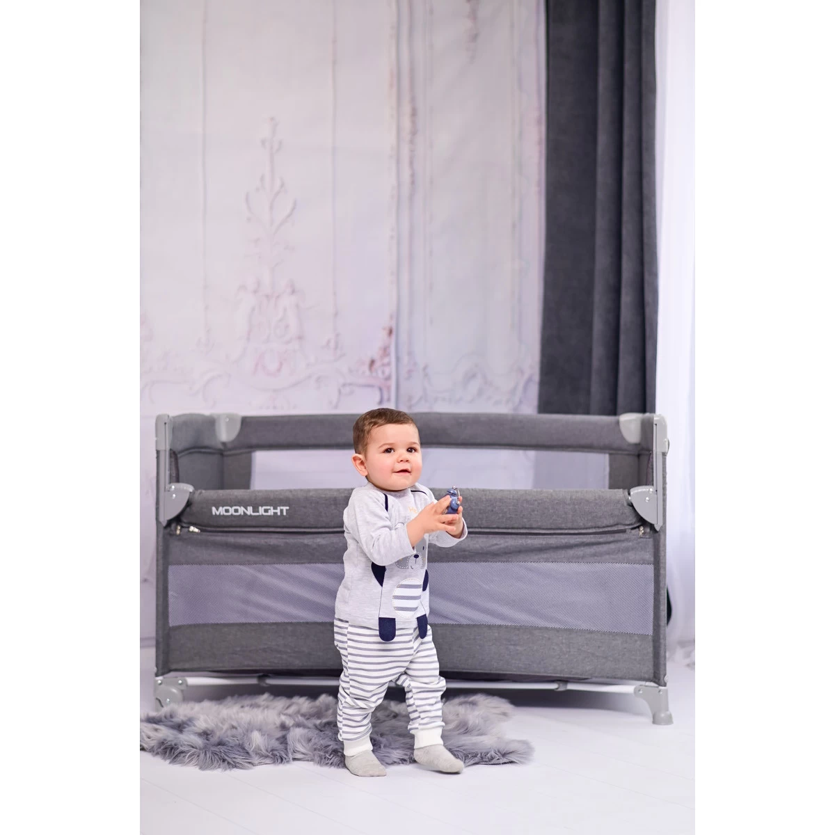 Lorelli Up And Down Iceberg Green Teddy Bear Campingbedje Incl. Bodemverhoger 1008006-2372 - Afbeelding 6