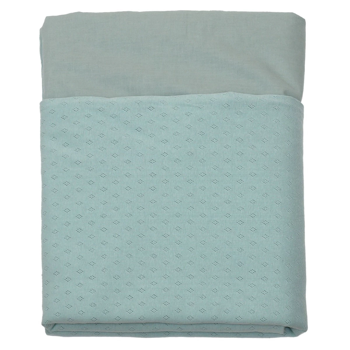 MamaLoes Amy Ajour Stonegreen 75x100cm Wiegdeken 84266