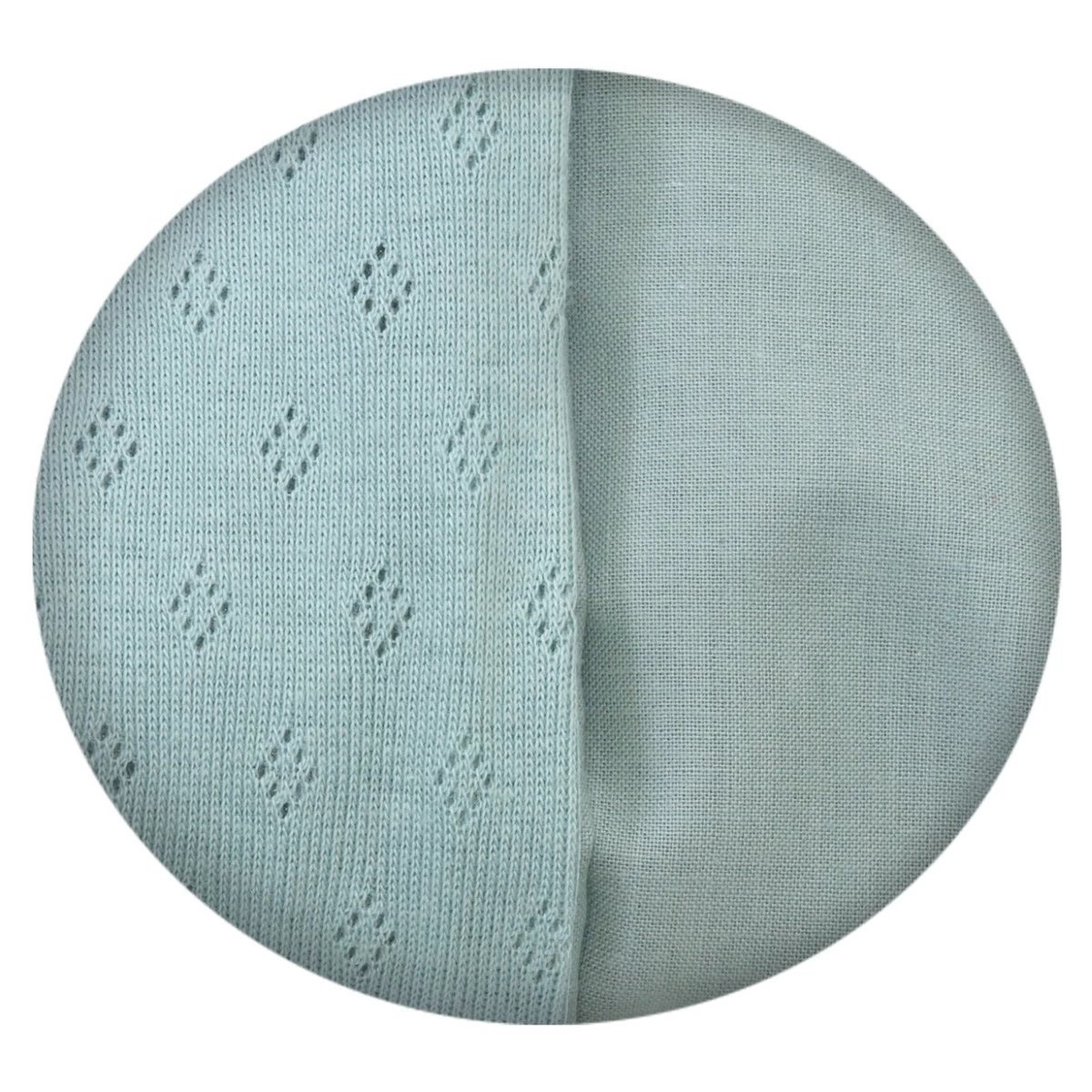 MamaLoes Amy Ajour Stonegreen 75x100cm Wiegdeken 84266 - Afbeelding 3