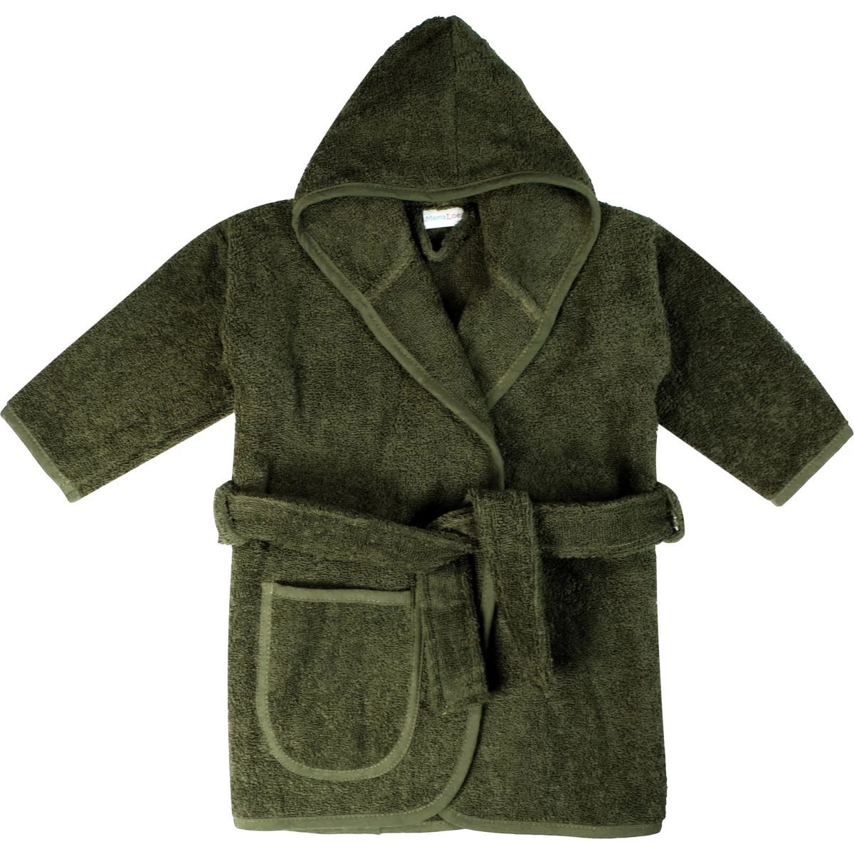 MamaLoes Badstof Groen 1-2jr Badjas ML010308 - Afbeelding 3