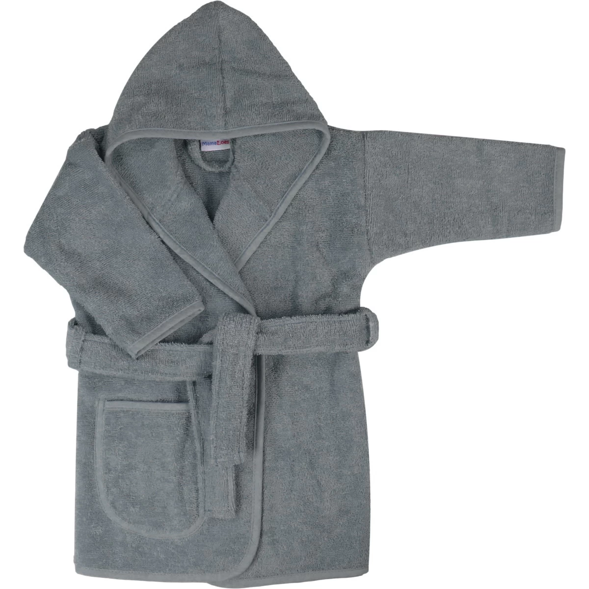 MamaLoes Badstof Licht Blauw 1-2jr Badjas ML010304