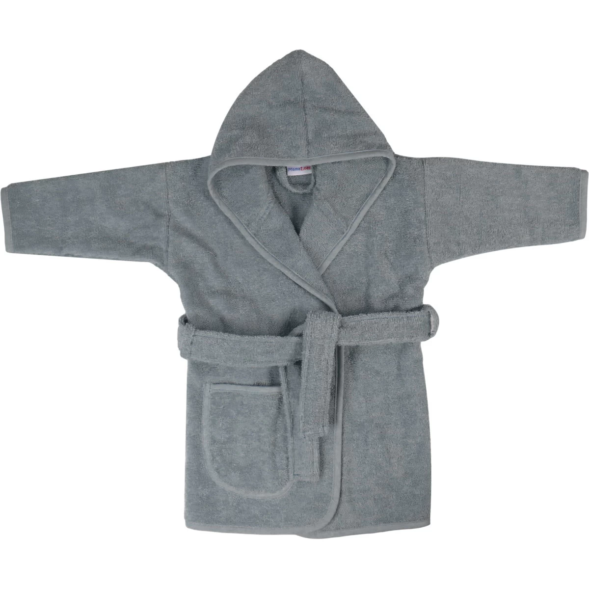 MamaLoes Badstof Licht Blauw 0-1jr Badjas ML010303 - Afbeelding 2