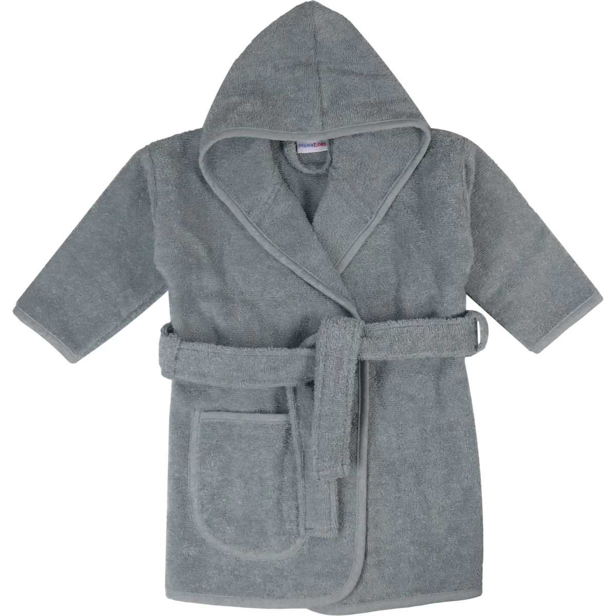 MamaLoes Badstof Licht Blauw 0-1jr Badjas ML010303 - Afbeelding 3