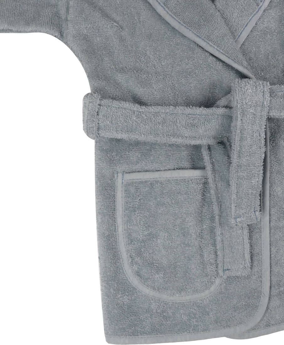 MamaLoes Badstof Licht Blauw 1-2jr Badjas ML010304 - Afbeelding 6