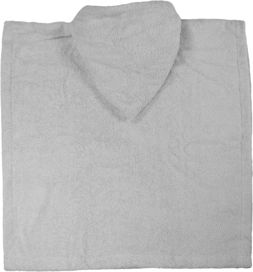 MamaLoes Badstof Light Grey Baby Poncho ML5286 - Afbeelding 4