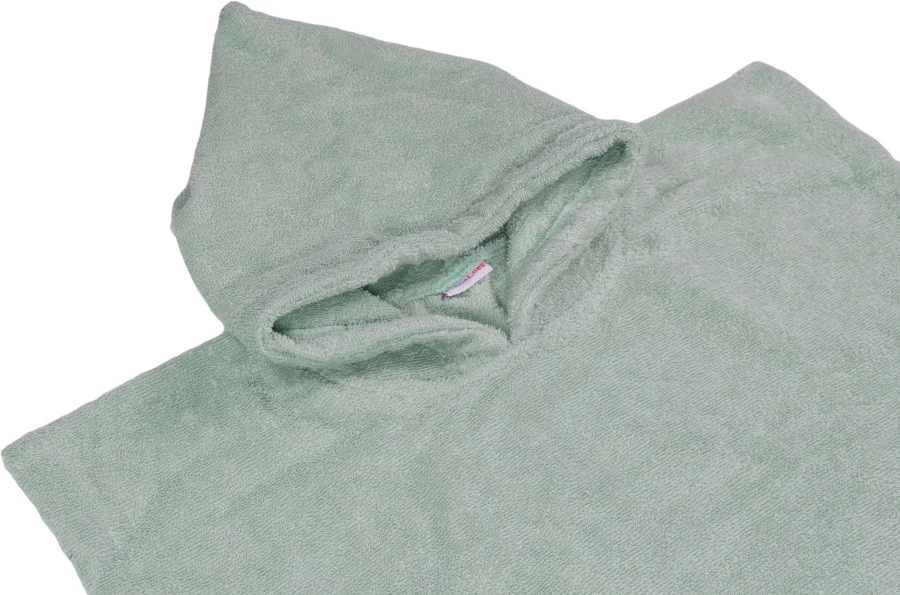 MamaLoes Badstof Stone Green Baby Poncho ML5287 - Afbeelding 5
