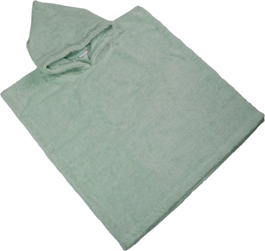 MamaLoes Badstof Stone Green Baby Poncho ML5287 - Afbeelding 2