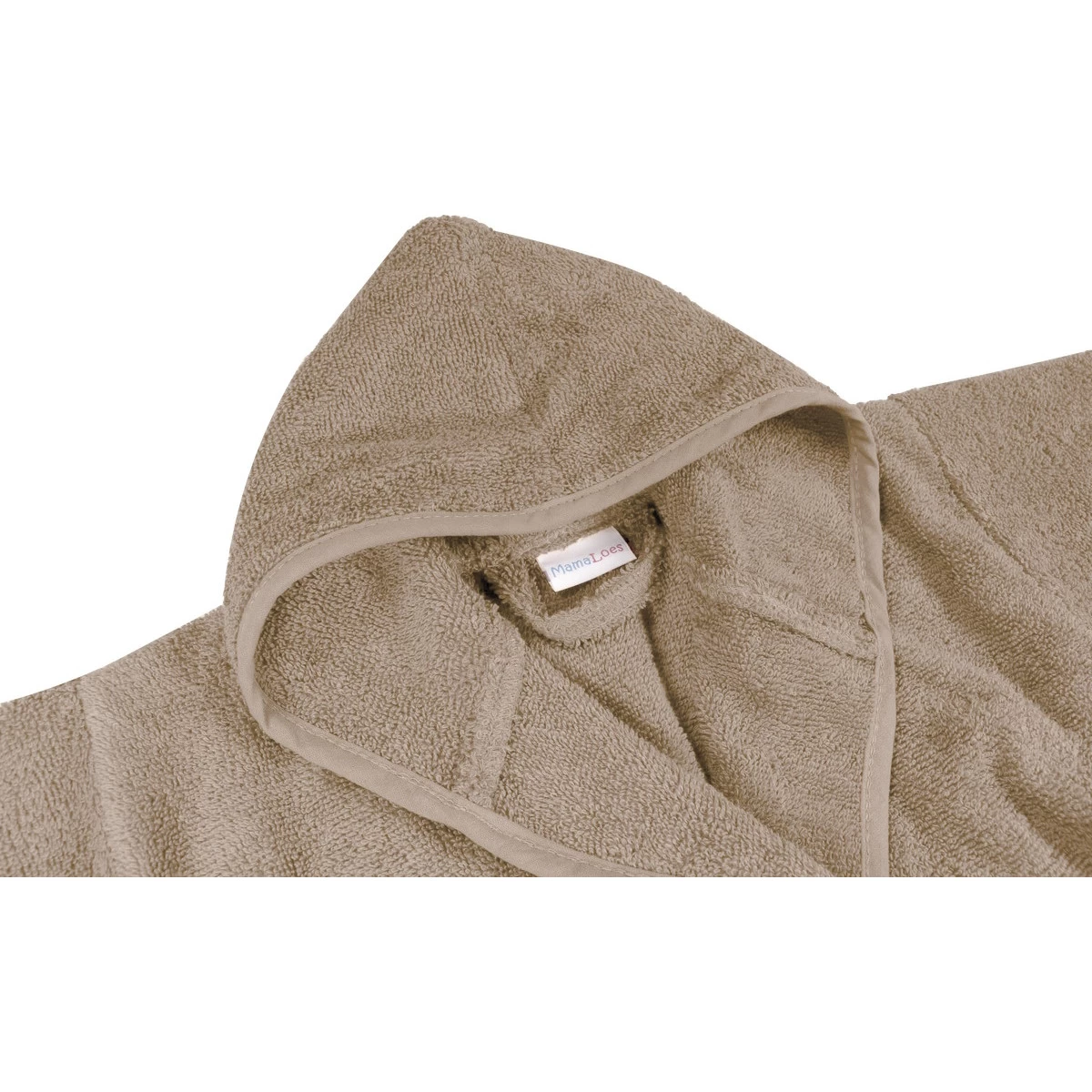 MamaLoes Badstof Zand 1-2jr Badjas ML010306 - Afbeelding 5