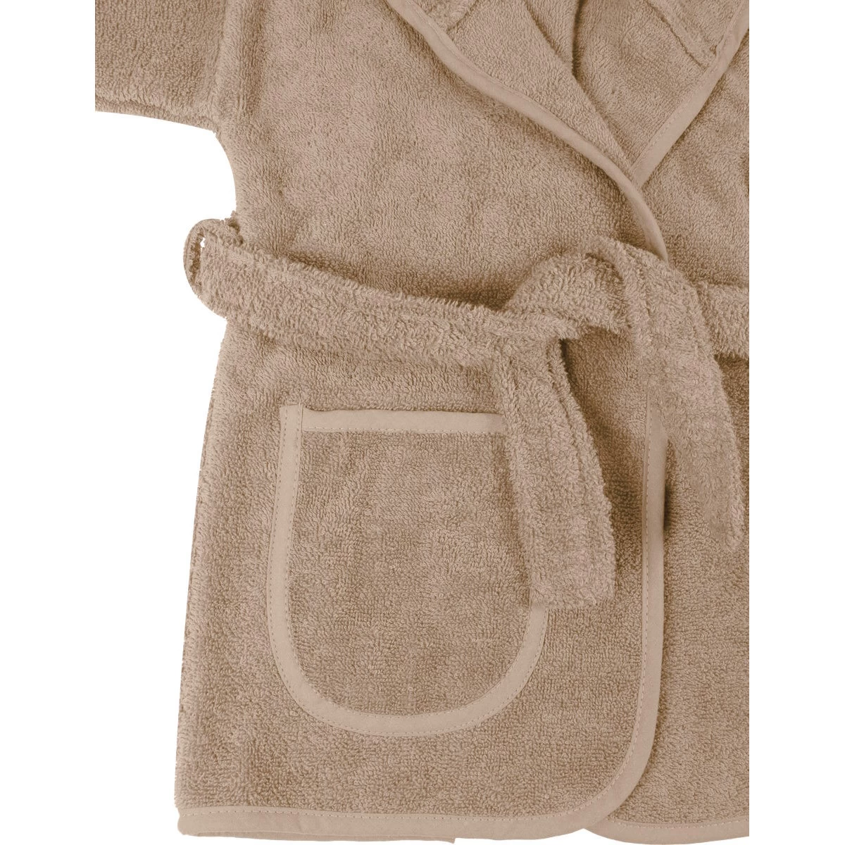 MamaLoes Badstof Zand 1-2jr Badjas ML010306 - Afbeelding 4