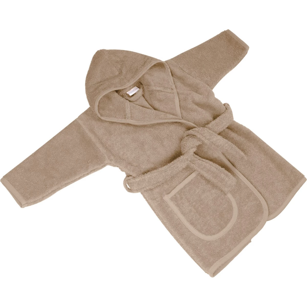 MamaLoes Badstof Zand 1-2jr Badjas ML010306 - Afbeelding 6